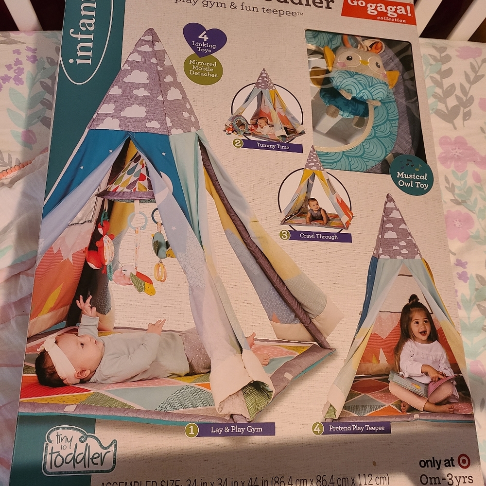 Infantino Baby Toddler Play Gym Teepee